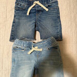2-pair Old Navy jean shorts, 3T